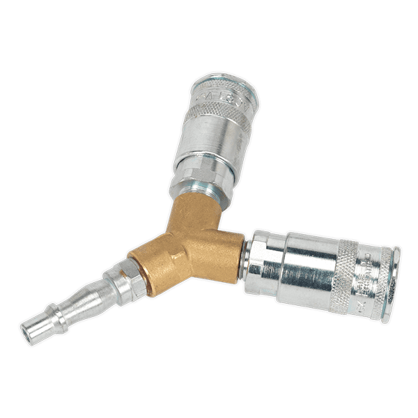 Sealey AC55 - Twin Coupling Bodies Y Adaptor