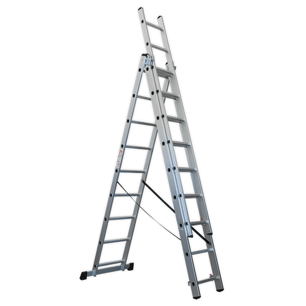 Aluminium Extension Combination Ladder 3x9 EN 131