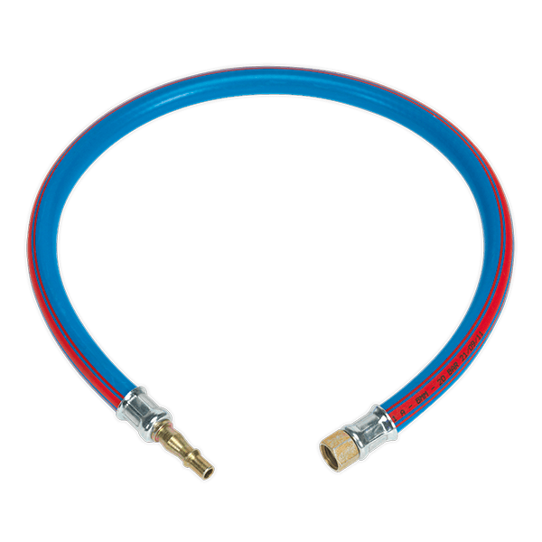 Sealey AH2R/38 - Air Leader Hose 600mm x O10mm with Tail Piece & 1/4BSP Union