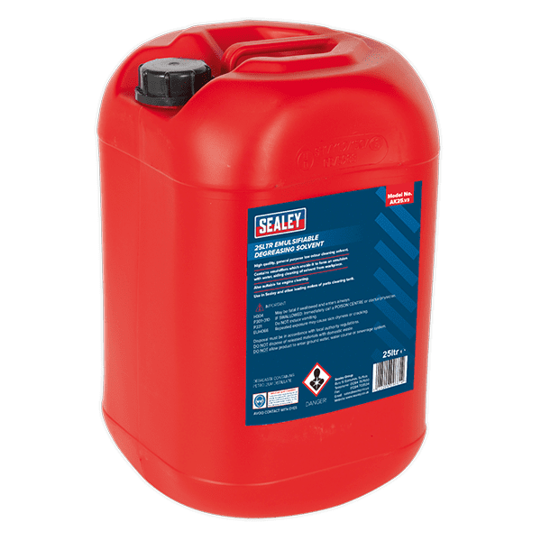 Sealey AK25 - Degreasing Solvent Emulsifiable 1 x 25ltr