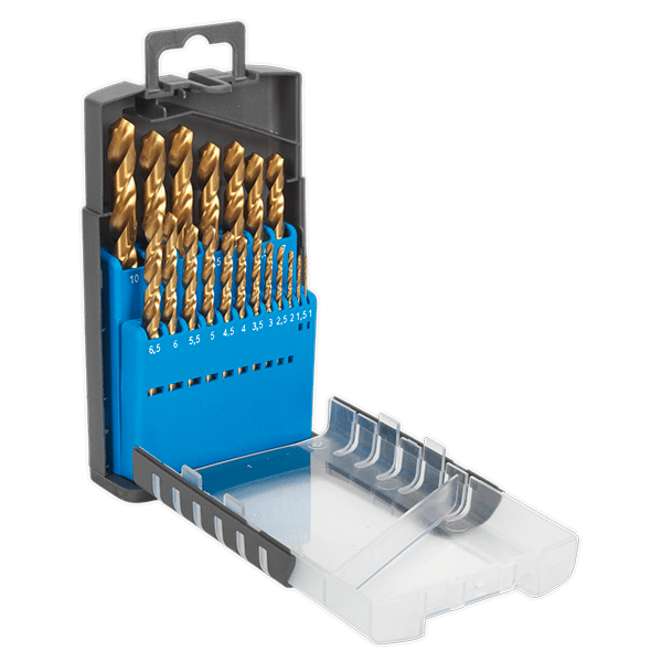 Sealey AK4719 - Drill Bit Set 19pc Titanium Coated Metric