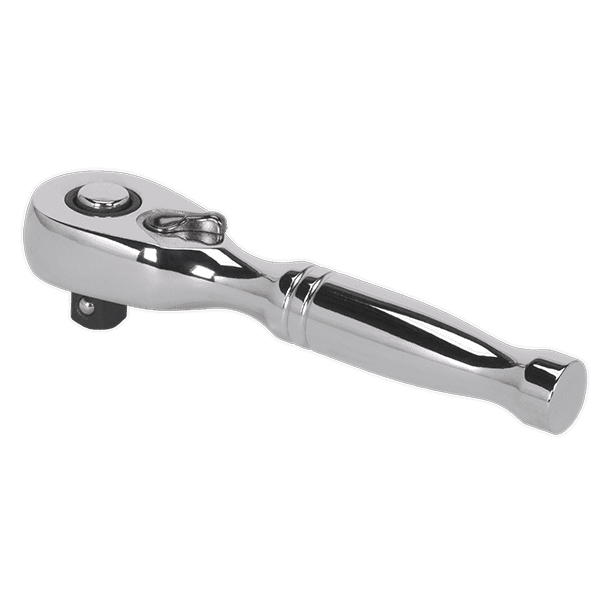 Sealey AK660S - Stubby Ratchet Wrench 1/4Sq Drive Pear Head Flip Reverse