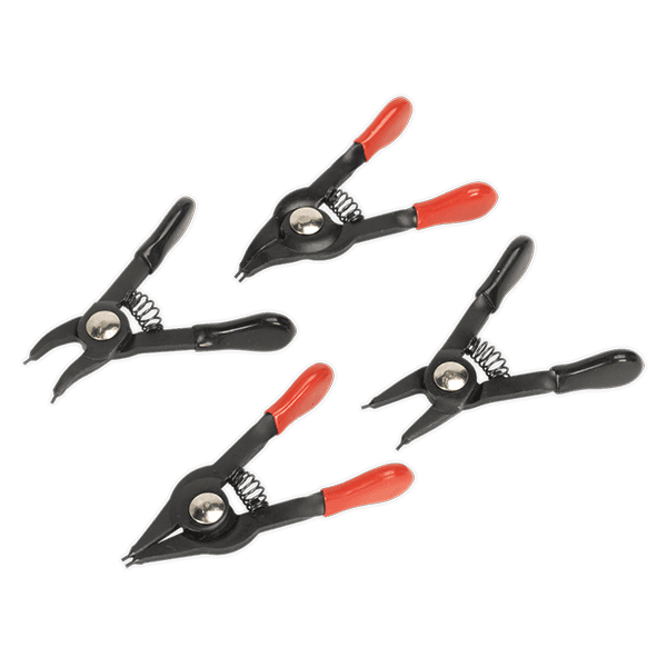 Sealey AK8449 Mini Circlip Pliers Set 4pc