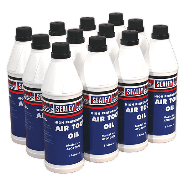 Sealey ATO/1000 - Air Tool Oil 1ltr Pack of 12