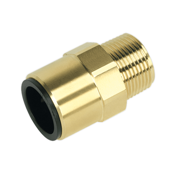 Sealey CAS22BSA - 22mm x 3/4BSPT Brass Straight Adaptor