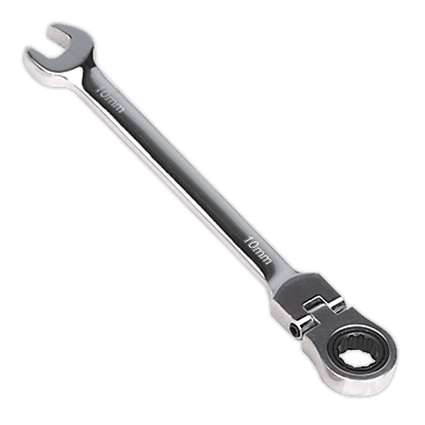 Sealey FHRCW10 Flexible Head Ratchet Combination Spanner 10mm