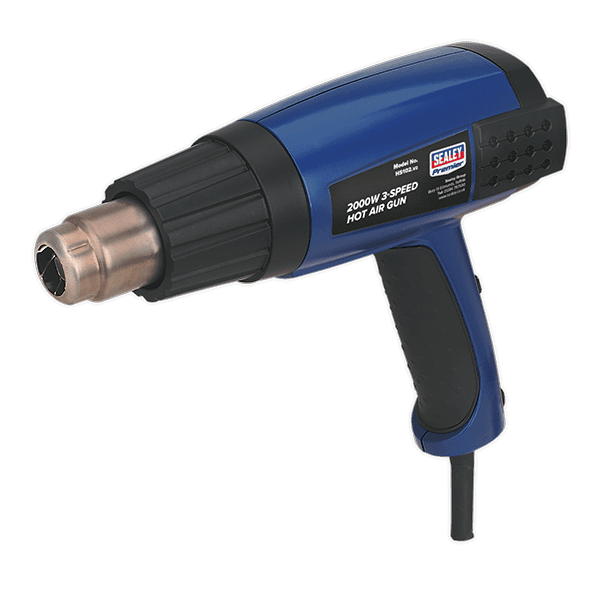 Sealey HS102 Hot Air Gun 2000W 3-Speed 50-600C Variable Heat