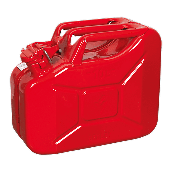 Sealey JC10 - Jerry Can 10ltr - Red