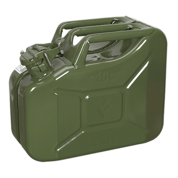 Sealey JC10G - Jerry Can 10ltr - Green