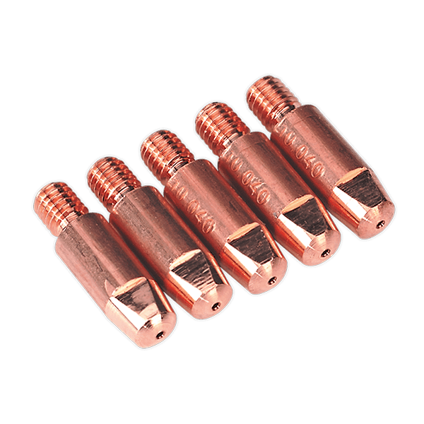 Sealey MIG921 Contact Tip 1.0mm Aluminium TB25/36 Pack of 5