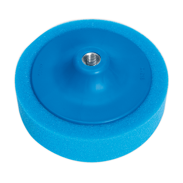 Sealey PTC/CH/5/8-B - Buffing & Polishing Foam Head 150 x 50mm 5/8 UNC Blue/Medium