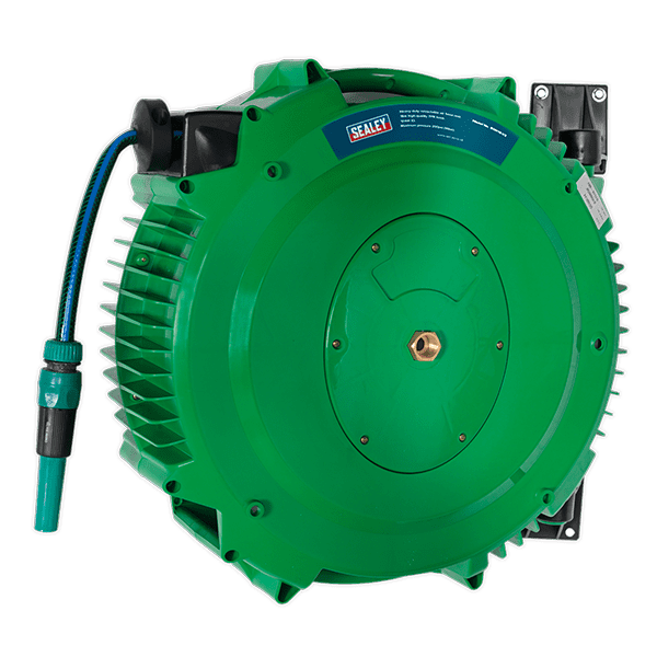 Sealey RGH18 Retractable Water Hose Reel 18mtr 12mm ID PVC Hose