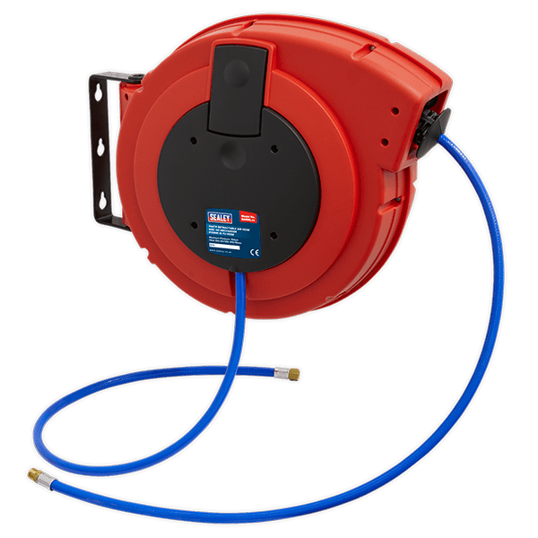 Sealey SA895 - Retractable Air Hose Reel HD Mechanism 10mtr O10mm ID Polyurethane Hose