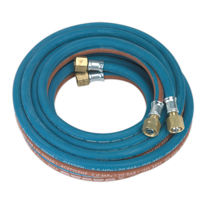 Sealey SGA5 - Twin Rubber Hose Set 4.5mtr