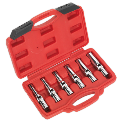 Sealey SX0403 - Glow/Spark Plug Socket Set 6pc 3/8”Sq Drive