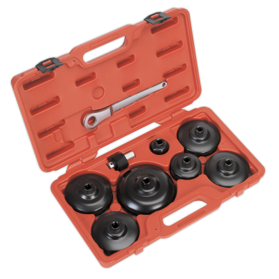 Sealey VS7007 Oil Filter Cap Wrench Set 9pc - Commercials